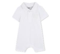 Boss - Combishort À Boutons - Blanc - Garçon - 1 Mois
