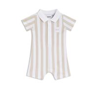 BOSS Combishort bébé en coton à rayures avec col polo - Style J53032/77106M, J53032 Beige 60
