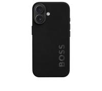 BOSS Coque iPhone 16 noire mate à logo en relief - Style Case for iPhone 16 Edge Black, 58684010 Noir pcs.