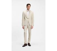 BOSS Costume de smoking Slim deux pièces en laine vierge et lin - Style H-Huge-2Pcs-Tux-262, 50561839 Beige clair 48