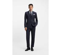 BOSS Costume deux pièces Regular en laine vierge à carreaux - Style H-Jeckson-2Pcs-253, 50557250 Bleu foncé 50