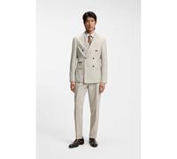 BOSS Costume deux pièces Slim en laine vierge à motif - Style L-Heston-2Pcs-DB-252, 50545408 Beige 52