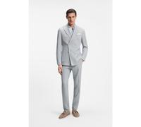 BOSS Costume deux pièces Slim en tissu stretch seersucker - Style C-Huge-2Pcs-DB-263, 50567535 Rayures bleu clair 48