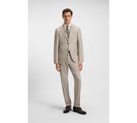 BOSS Costume Regular deux pièces en laine vierge à chevrons - Style L-Jeff-2Pcs-254, 50554145 Beige clair 50