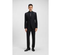 BOSS Costume Regular en laine stretch à micro motif - Style H-Jeckson-3Pcs-253, 50546114 Bleu foncé 50