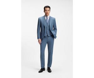 BOSS Costume Regular trois pièces en laine vierge à motif - Style H-Jeckson-3Pcs-263, 50567248 bleu clair 98