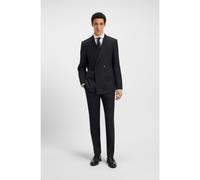 BOSS Costume Slim deux pièces en laine vierge à rayures tennis - Style H-Huge-2pcs-DB-254, 50551767 Bleu foncé 50