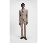 BOSS Costume Slim deux pièces en laine vierge chinée - Style H-Huge-2Pcs-253, 50546108 Beige clair 46