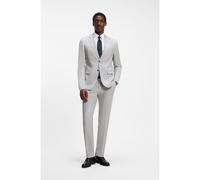 BOSS Costume Slim deux pièces en laine vierge - Style H-Huge-2Pcs-263, 50569802 Gris chiné 98