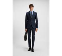 BOSS Costume Slim en laine vierge à micro motif - Style H-Huge-2Pcs-253, 50552090 Bleu foncé 44