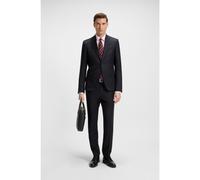 BOSS Costume Slim en laine vierge à rayures - Style H-Huge-2Pcs-253, 50546121 Bleu foncé 110