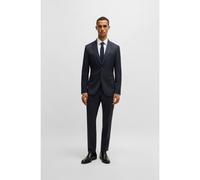BOSS Costume Slim en laine vierge à rayures tennis - Style H-Houston-2Pcs-243, 50537405 Bleu à motif 44