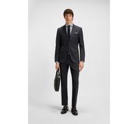 BOSS Costume Slim en laine vierge, coton et stretch - Style H-Huge-2Pcs-Peak-253, 50546080 Bleu foncé 48
