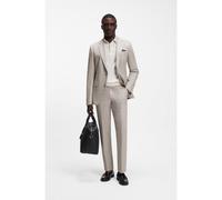 BOSS Costume Slim en laine vierge italienne à motif - Style H-Huge-2Pcs-263, 50571950 Brun chiné 50