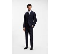 BOSS Costume Slim en laine vierge italienne à rayures - Style H-Huge-2Pcs-Peak-263, 50576744 Rayures bleues 52
