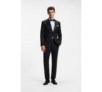 BOSS Costume Slim en laine vierge stretch italienne - Style H-Huge-2Pcs-Tux-264, 50571974 Noir 46