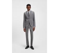 BOSS Costume Slim en tissu stretch à micro motif - Style H-Huge-2Pcs-253, 50546087 Gris chiné 56
