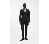 BOSS Costume Slim trois pièces en laine stretch à motif - Style H-Houston-3pcs-264, 50571944 Noir 110