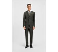 BOSS Costume Slim trois pièces en laine stretch à motif - Style H-Huge-3Pcs-253, 50551768 Brun chiné 48
