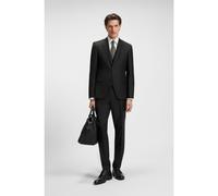 BOSS Costume Slim trois pièces en laine vierge à motif - Style H-Huge-3Pcs-253, 50551771 Noir 58