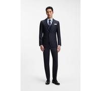 BOSS Costume trois pièces Slim Fit en laine vierge et soie - Style L-Harvers-3Pcs-241, 50560829 Bleu foncé 48