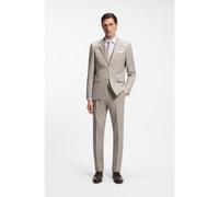 BOSS Costume trois pièces Slim Fit en laine vierge - Style H-Houston-3Pcs-262, 50561836 Gris chiné 56