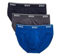 BOSS Cotton 3 Pack Pure Cotton Briefs Slip Homme