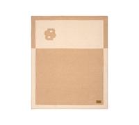 BOSS Couvre-lit en laine mélangée à monogramme Double B - Style SIGNATUR Beige Throw 130170, THROW-SIGNATUR Beige ONESI