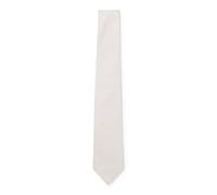 BOSS Cravate confectionnée en Italie en jacquard de soie avec rayures en diagonale - Style L-TIE CM 7,5 - 223, 50561018 Blanc pcs.