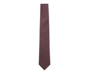 BOSS Cravate en jacquard de soie à micro-motif - Style L-TIE CM 7,5 - 223, 50571426 Rouge sombre pcs.