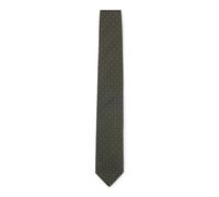 BOSS Cravate en soie mélangée à micro motif - Style H-TIE CM 7.5 262, 50566654 Vert sombre pcs.