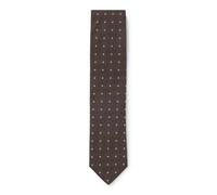 BOSS Cravate en soie mélangée à motif jacquard tissé - Style H-TIE CM6 262, 50571682 Marron foncé pcs.
