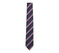BOSS Cravate en soie mélangée à rayures en diagonale - Style H-TIE CM 7.5 262, 50566648 Rouge à motif pcs.
