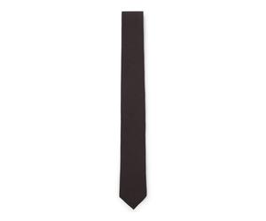 BOSS Cravate unie en lin mélangé - Style P-TIE CM6 262, 50561764 Marron foncé pcs.