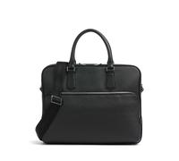 BOSS Crosstown Porte-document noir, cuir de vache grainé, homme