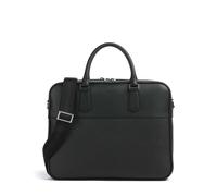 BOSS Crosstown Porte-document noir, cuir de vache grainé, homme