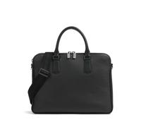 BOSS Crosstown Porte-document noir, cuir de vache grainé, homme