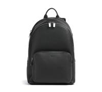 BOSS Crosstown Sac à dos noir, cuir grainé, homme