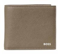 BOSS Cuir étui pour Carte de crédit Zair 8 CC Card Case Open Green Kaki