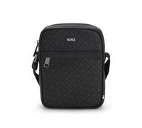 BOSS Cuir sac à épaule bandoulière Zair Reporter with Zip Black 2 noir