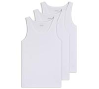 BOSS Lot de trois débardeurs en coton à logos brodés - Style Tank Top 3P Classic, 50475278 Blanc XXL