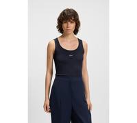 BOSS Débardeur en coton stretch à logo manuscrit - Style C_Ematite_s, 50547548 Bleu foncé XS