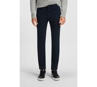 BOSS Delaware Pantalon Slim en satin brossé - Style P-Delaware5, 50524431 Bleu foncé 35/30