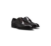BOSS Derbies en cuir brossé à semelle en cuir - Style Rill_Derb_buvpad, 50569981 Marron foncé 42