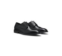 BOSS Derbies en cuir confectionnées en Italie à bout droit - Style Derrek_Derb_buctpf, 50565633 Noir 40.5