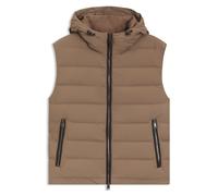 BOSS Doudoune à capuche sans manches déperlante avec garnissage en duvet - Style L-Damest, 50548618 Brun chiné 52