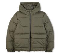 Hugo Boss Doudoune à capuche J52396/09B04A - logo imprimé - Vert sombre 102 pour enfant