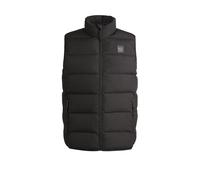 BOSS Doudoune d’équitation sans manches matelassée et imperméable avec empiècement en velours côtelé - Style ARTHUR CORD PUFFER VEST, B6M1402 Marron foncé S
