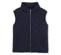 Boss - Doudoune Sans Manches À Capuche - Bleu Cargo - Garçon - 10 Ans