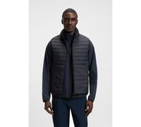 BOSS Doudoune sans manches déperlante avec détails réfléchissants décoratifs - Style V_Urbanex Vest, 50545867 Bleu foncé XL